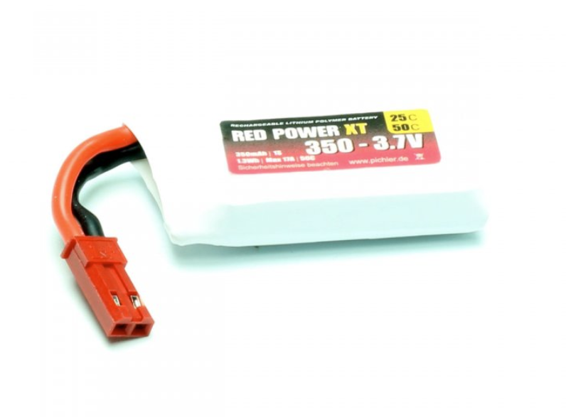 Accu Lipo 350mAh 1s 25-50C Red Power Lipo 1S (3,7v)